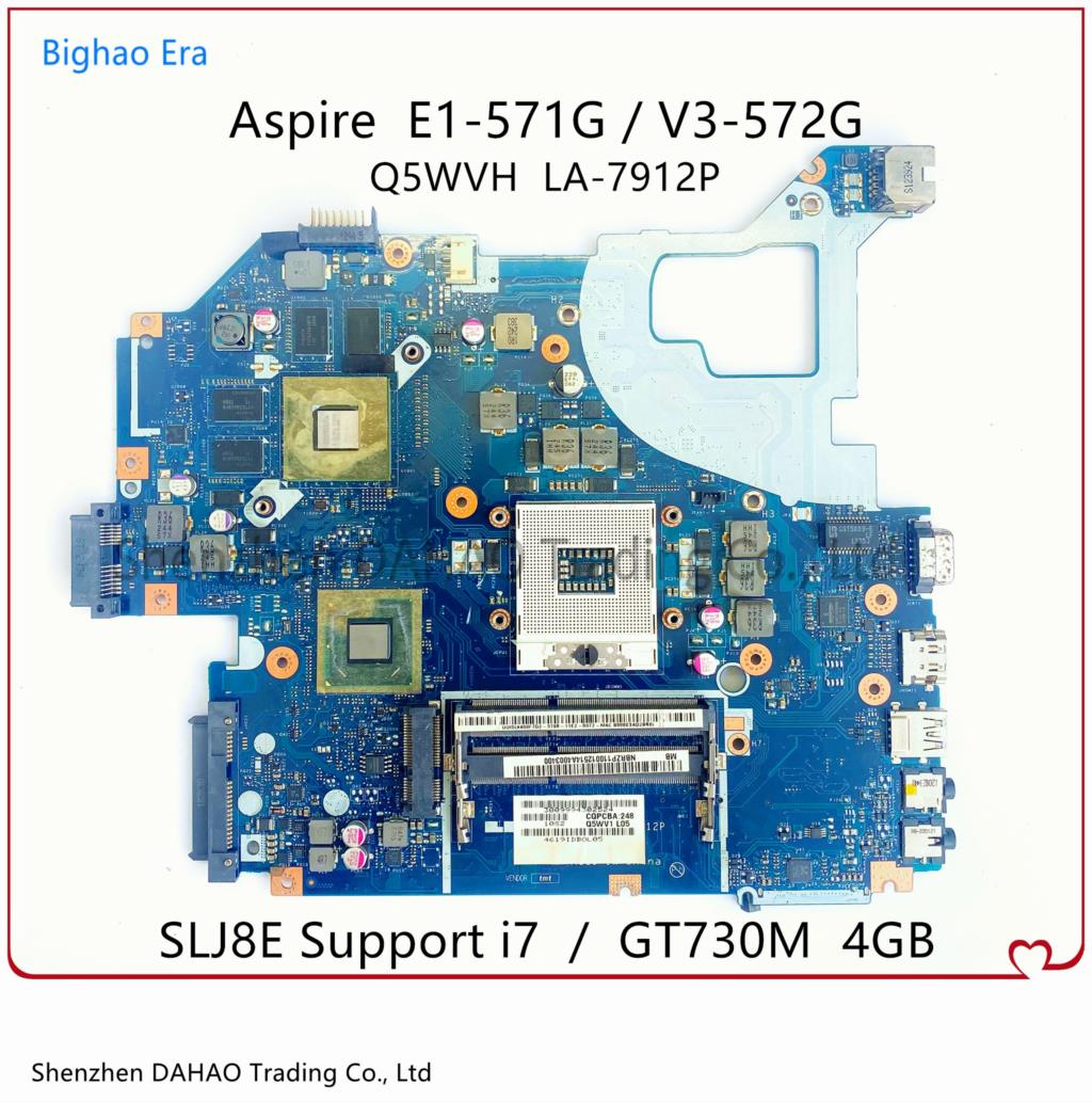 Q5WVH Q5WV1 LA-7912P Acer Aspire Motherboard Q5WVH Q5WV1 LA-7912P Acer Aspire Motherboard